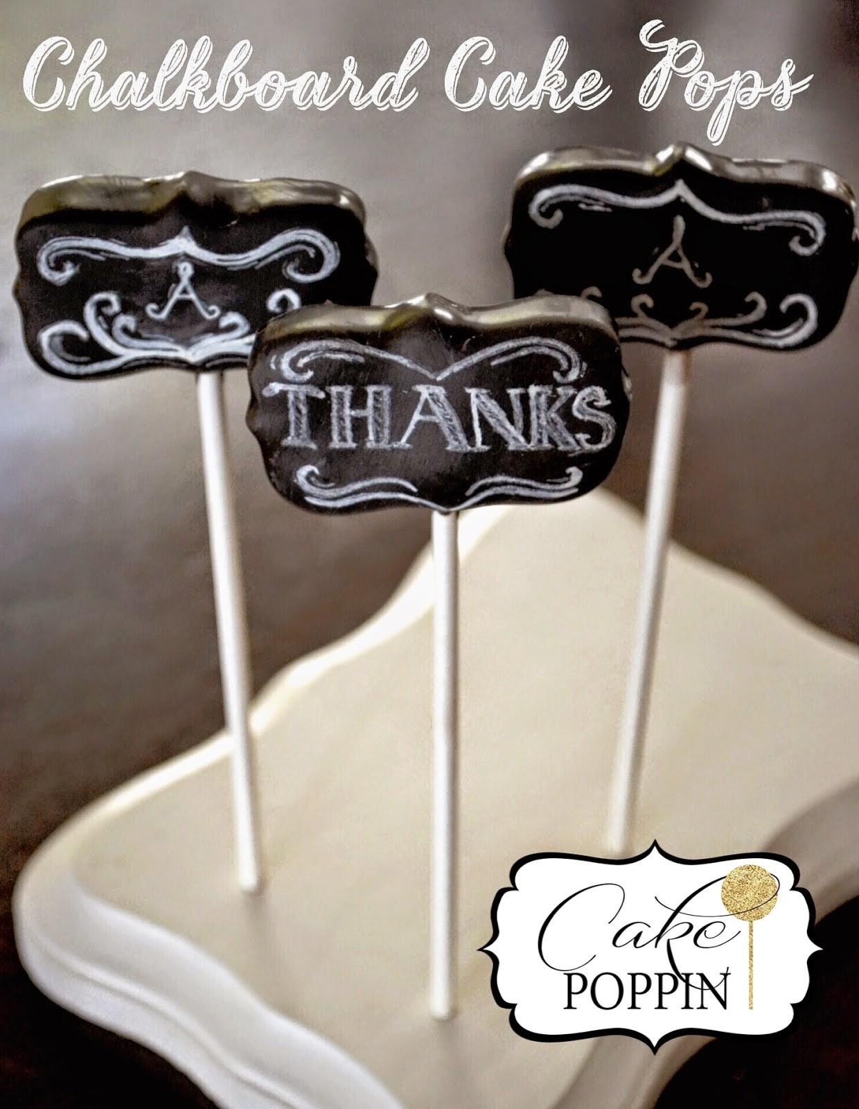 Chalkboard Cake Pops back to school