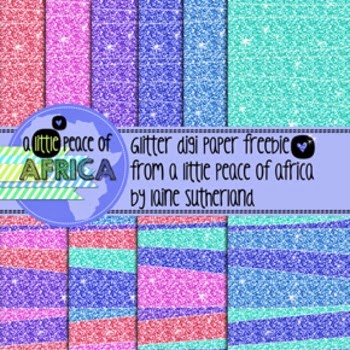  Glitter Digi Paper Freebie by A Little Peace of Africa