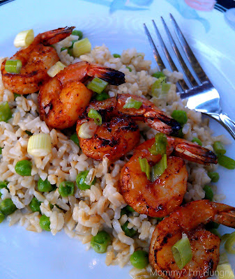 brownbuttershrimp2 Grilled Shrimp with Brown Butter and Rice