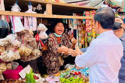 Jokowi Tinjau Aktivitas Pasar Bunda Sri Mersing di Dumai