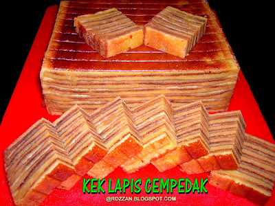 Riezanie's Recipe Collections: KEK LAPIS CEMPEDAK