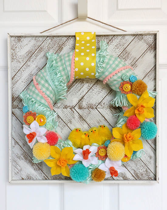 Giggles Galore - Colorful Easter Wreath