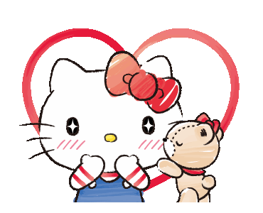 Line Official Stickers Hello Kitty And Tiny Chum Example With Gif Animation