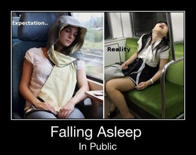 Sleeping in Public funny picture