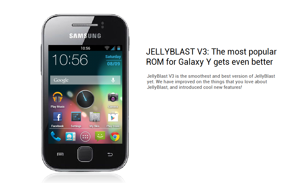 ICS/JELLY BEAN V3 CUSTOM ROM FOR SAMSUNG GALAXY Y GT-S5360