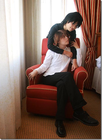 junjou romantica cosplay - kamijou hiroki and kusama nowaki
