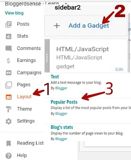 Popular post widget for blogger in hindi urdu