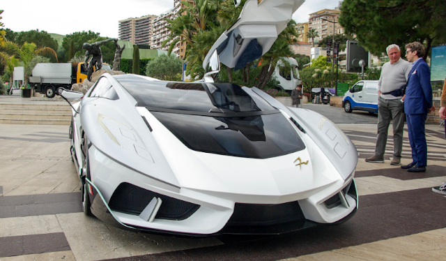 FV-Frangivento Asfanè Hypercar Lands In Monaco From Space