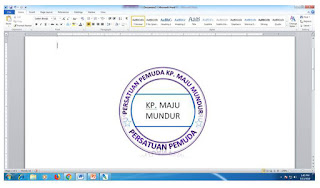 CARA MEMBUAT CAP STEMPEL DI MICROSOFT WORD