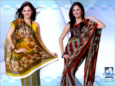 printed sarees