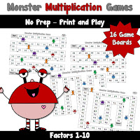  Monster Multiplication Games