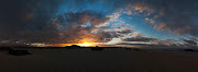 It was a gorgeous sunset and I hope the photo shows it. One more thing. (pano)