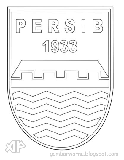 Mewarnai Logo Persib Belajar Mewarnai Gambar 