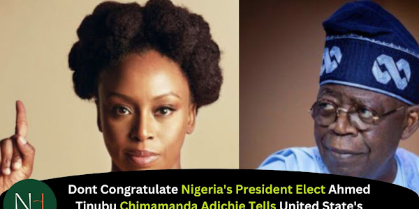 Do Nott Congratulate Nigeria's President Elect Ahmed Tinubu Chimamanda Adichie Tells United State's President Biden 