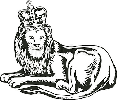 lion clipart black and white