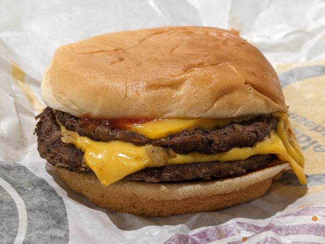 McDonald's Double Cheeseburger.