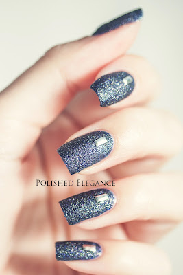 OPI - Alcatraz... Rocks swatch studs nail art studded manicure nail art nail polish