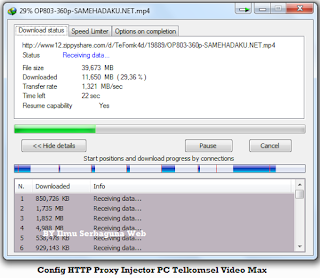 Config http proxy injector Telkomsel Video Max September