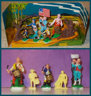 7 Years War; 7YW; American Revolution; American War of Independence; Archibald Willard; AWI; Cake Decoration Figures; Cake Decorations; Men of '76; Old Cake Decorations; Old Plastic Figures; Old Toy Soldiers; Seven Years War; Small Scale World; smallscaleworld.blogspot.com; Spirit of '76; Unknown Hong Kong; Vintage Cake Decorations; Vintage Plastic Figures; Vintage Plastic Soldiers; Culpitt; Wilton; 40mm Figures; Airfix; Marx; Award International, Washington's Army; Award International; 54mm Figures; N Y Cake Baking Supplies;