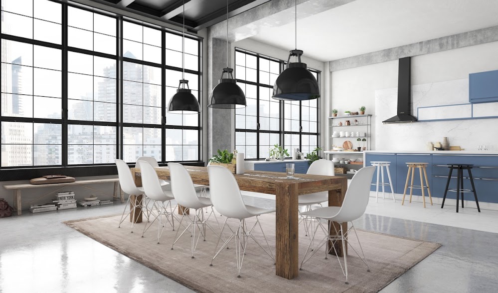 industrial-dining-table-and-chairs