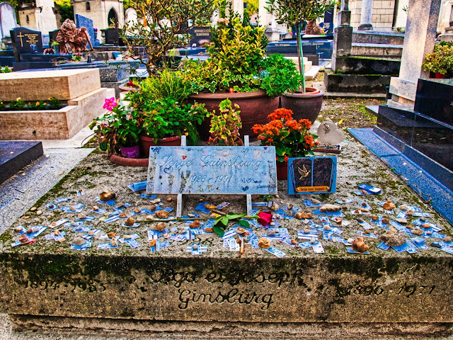 jiemve, Paris, cimetière Montparnasse, tombe, Serge Gainsbourg, Ginsburg