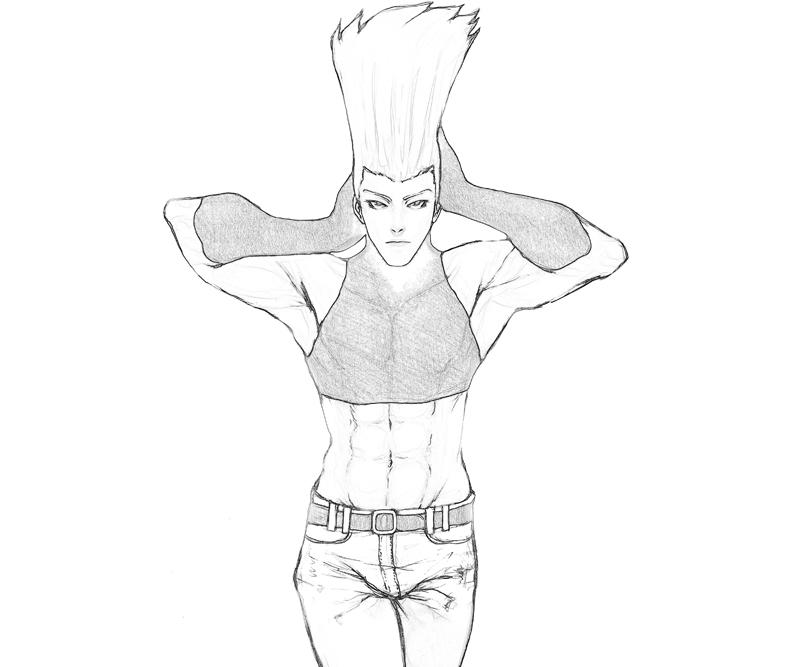 printable-king-of-fighters-benimaru-nikaido-character_coloring-pages