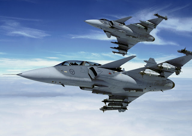 SWEDISH GRIPEN AT JOINT WARRIOR EXERCISE