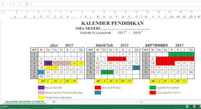 Aplikasi Pembuatan Kalender Akademik Pendidikan Otomatis