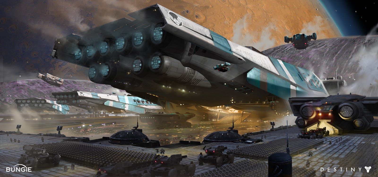 These are early concepts for the Cabal staging area and large ...