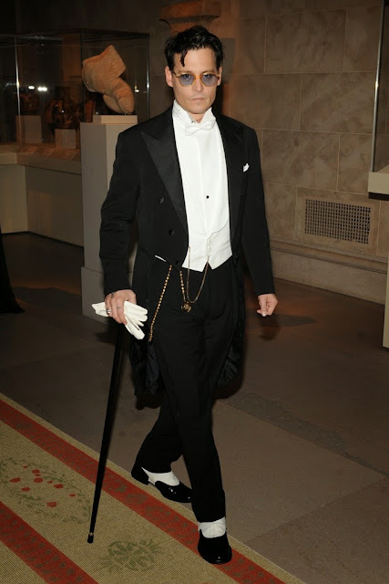 Johnny Depp wore Ralph Lauren Purple Label at the Met Gala 14.