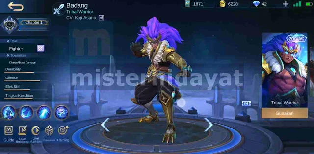 Script Skin Zodiac Badang Mobile Legends Patch Terbaru