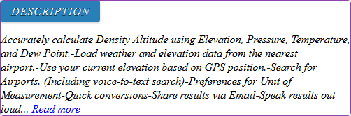 density altitude calculator