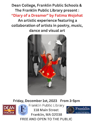 "Diary of a Dreamer" by Fatima Wojohat - Dec 1, from 3 to 5 PM