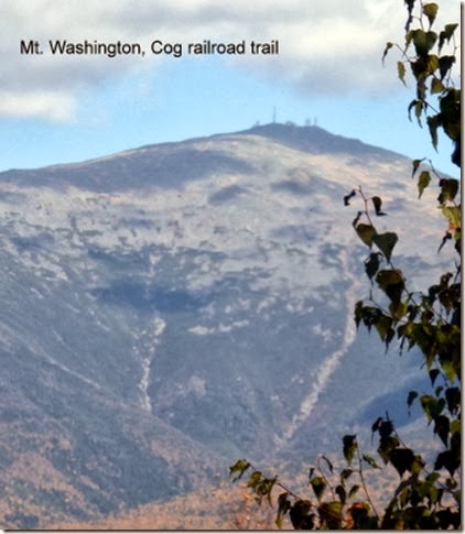 Mt. Washington, Cog railroad trail