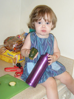 Chef Sasha tasting Zucchini