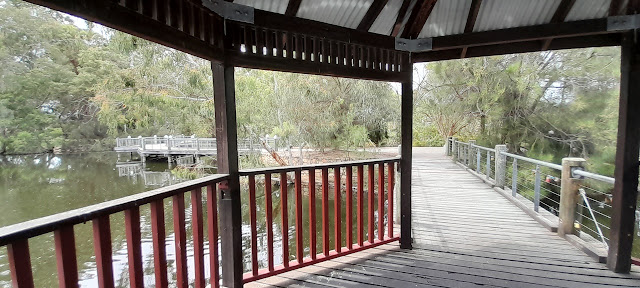 Tomato Lake Shelter and Boardwalk over the lake.