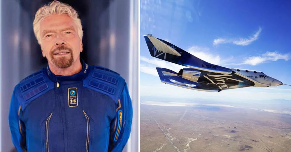 British Billionaire Richard Branson Successfully Flies Into Space On Virgin Rocket