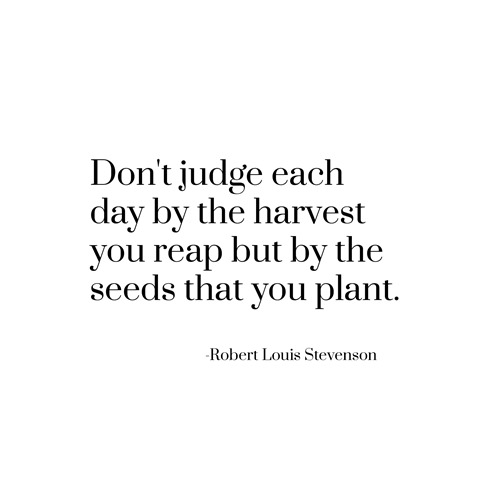 seeds you plant -- stevenson