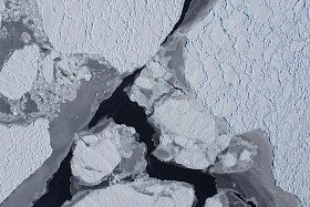 Antarctic sea ice from above