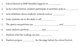 Lengkap Contoh Jawaban Worksheets 5.1 - 5.22 dan Final Progress Check 2 Chapter 5, English For Nusantara Kelas 7