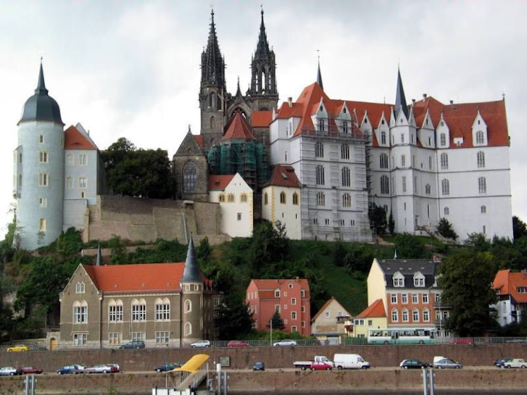 Albrechtsburg, Meissen, Sachsen. A cidade medieval