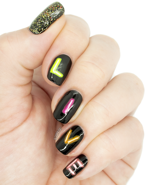 neon sign nails