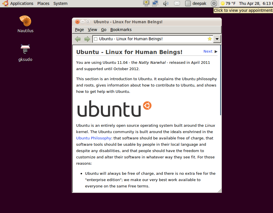 [Ubuntu 11.04 Natty Narwhal]