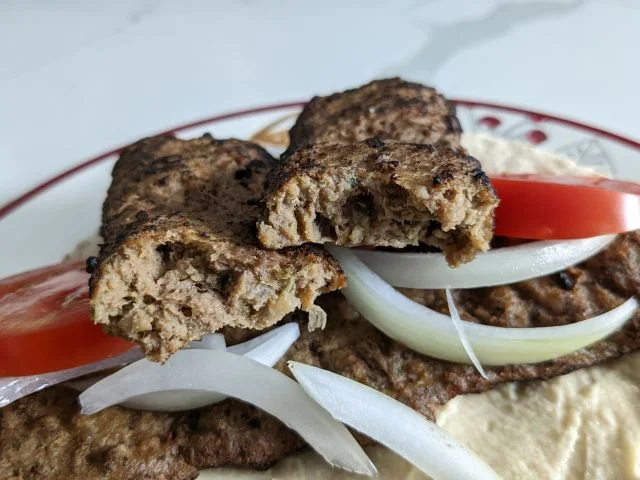 Trader Joe's Middle Eastern Style Kebabs cross-section.