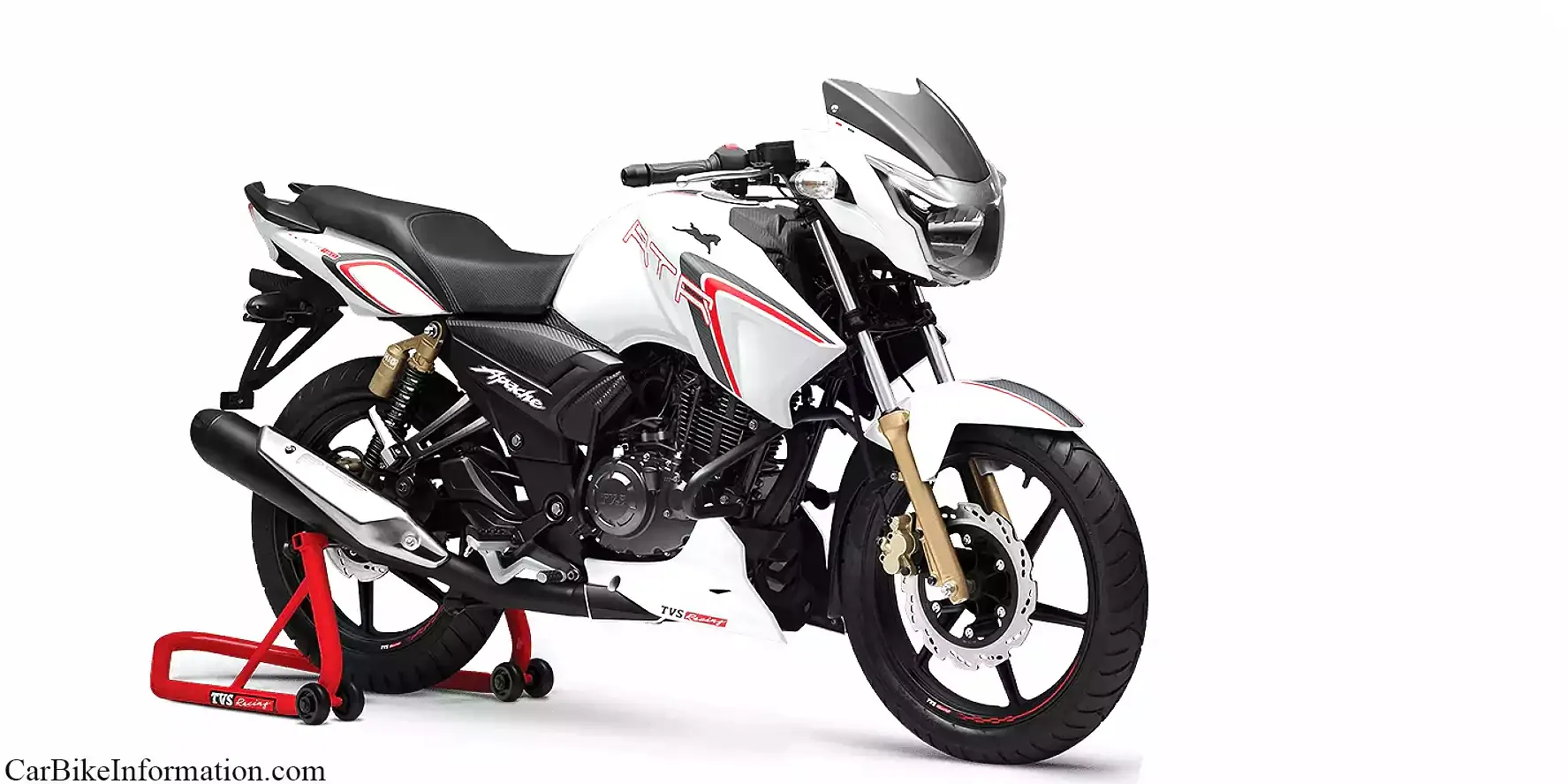 TVS Apache RTR 180 White