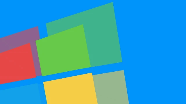Microsoft Logo Blue Background