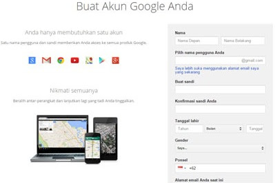 Cara Daftar Akun Gmail
