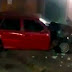 Condutor embriagado colide contra parede de comércio em Leopoldina