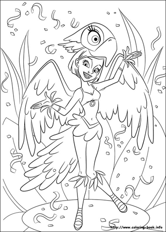 Desenhos para colorir filme Rio