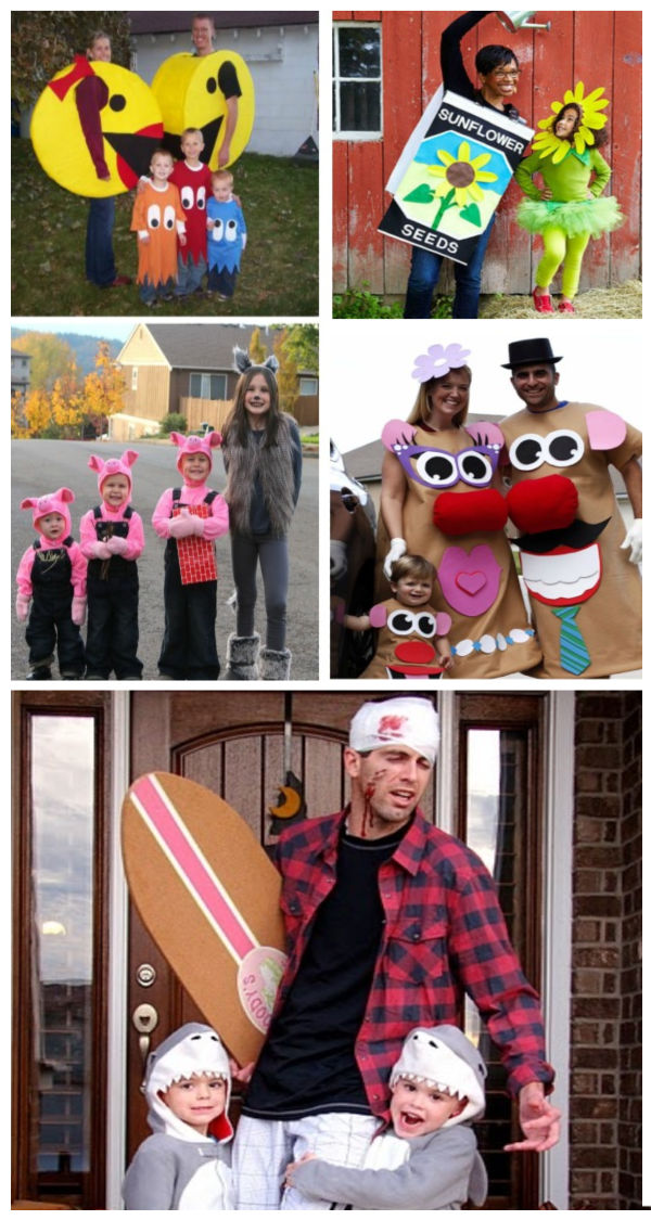 50+ fun & creative themed Halloween costumes for the family #familyhalloweencostumes #halloweencostumes #familycostumes #halloween #growingajeweledrose